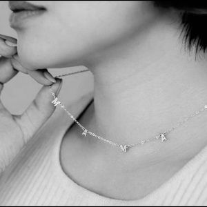“MAMA” necklace - 18” - sterling silver